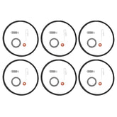 Hipa 6-pack Needle and Seat Carburetor Rebuild Kit for Tecumseh 631021 631021B 631021A V40 V50 V60 VM80 H30 VM100 HMSK HSSK LEV LH LV OH195 OHH OHM120 OVRM120 Engine